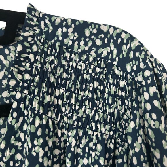 Abstract dotted peplum top from Collective Concepts size 3X - Picture 4 of 6